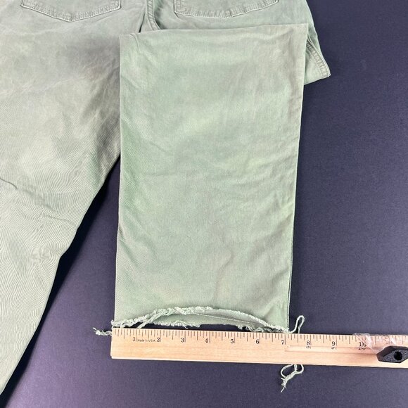 Mother Pants Women 26x24* High Rise Private Green Patch Pocket Ankle Fray Tag 24 - Picture 10 of 16